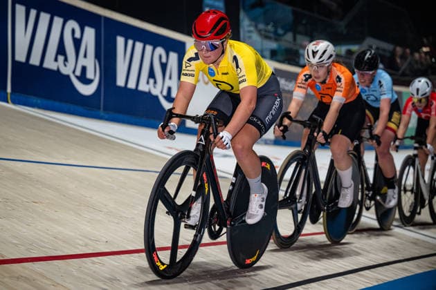 ROTTMANN Judith: Sixdays Bremen 2026 Team 7 - ROTTMANN Judith ( GER ) - Black Querformat - quer - horizontal - Landscape - Event Veranstaltung: Sixdays Bremen 2026 - Category Kategorie: Cycling - Track cycling, Rad, Radsport, Bahnrad, Bahn Sixdays - Elite Women - Location Ort: Europe Germany - Bremen - ÖVB Arena - Discipline: Points Race - Distance: ... m - Date Datum: 11.01.2026 Sunday Day 3 -