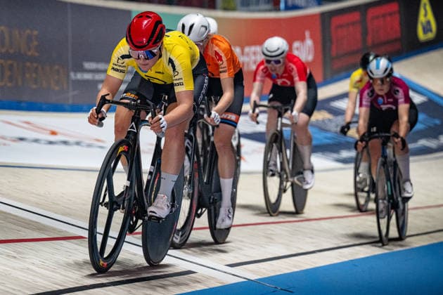 ROTTMANN Judith: Sixdays Bremen 2026 Team 7 - ROTTMANN Judith ( GER ) - Black Querformat - quer - horizontal - Landscape - Event Veranstaltung: Sixdays Bremen 2026 - Category Kategorie: Cycling - Track cycling, Rad, Radsport, Bahnrad, Bahn Sixdays - Elite Women - Location Ort: Europe Germany - Bremen - ÖVB Arena - Discipline: Scratch Race - Distance: ... m - Date Datum: 11.01.2026 Sunday Day 3 -