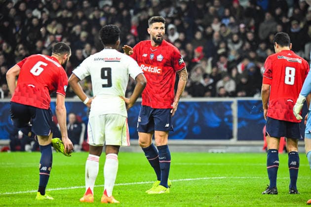 FOOTBALL : Lille OSC vs Olympique Lyonnais - Coupe de France - 16e de finale - 11 01 2026 Olivier Giroud (Lille OSC). Villeneuve d AscqFrance  Copyright: xBaptistexAutissierx