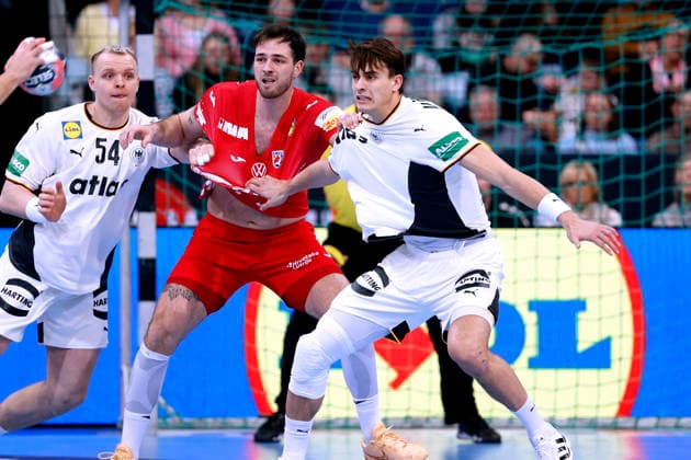 KOESTER Julian Team Deutschland DHB Handball Laenderspiel Deutschland - Kroatien am 11.01.2026 in Hanover in der ZAG Arena Copyright: xLacixPerenyix