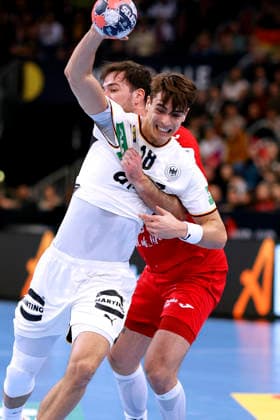 KOESTER Julian Team Deutschland DHB Handball Laenderspiel Deutschland - Kroatien am 11.01.2026 in Hanover in der ZAG Arena Copyright: xLacixPerenyix
