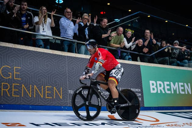 FÖRSTEMANN Robert: Sixdays Bremen 2026 Team 1 - BOBRINK - FÖRSTEMANN Robert ( GER ) Querformat - quer - horizontal - Landscape - Event Veranstaltung: Sixdays Bremen 2026 - Category Kategorie: Cycling - Track cycling, Rad, Radsport, Bahnrad, Bahn Sixdays - Elite Men - Location Ort: Europe Germany - Bremen - ÖVB Arena - Discipline: Sprint - Distance: 200 m - Date Datum: 11.01.2026 Sunday Day 3 -