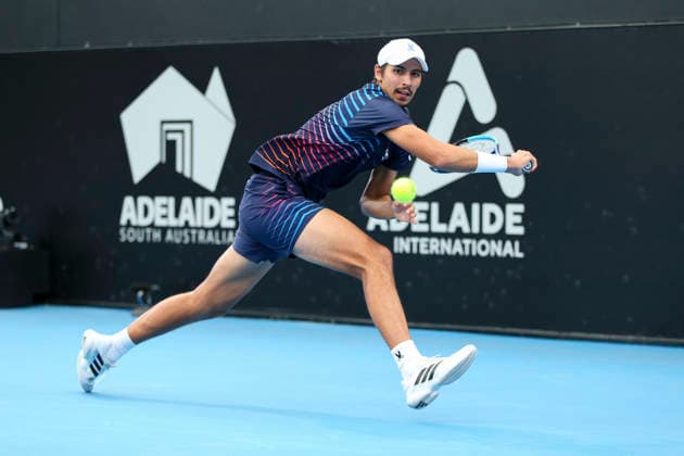 TENNIS ADELAIDE INTERNATIONAL, Alexei Popyrin of Australia in his match against Reilly Opelka of the USA during the Adelaide International at Memorial Drive Tennis Club in in Adelaide, Monday, January 12, 2026. ( NO ARCHIVING, EDITORIAL USE ONLY ADELAIDE SOUTH AUSTRALIA AUSTRALIA  Copyright: xMATTxTURNERx 20260112128597194120
