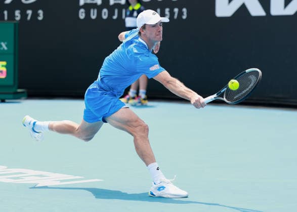 Lukas Neumayer (AUT), Australian Open 2026 Qualifikation, Melbourne Park, Victoria, Australia, Copyright: xJuergenxHasenkopfx
