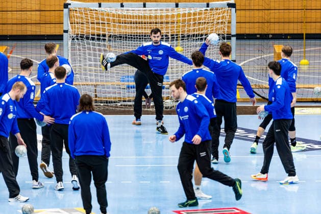 12.01.2026, GER, Handball, Maenner, Saison 25 26, Daikin 1.Bl, ThSV Eisenach Trainingsauftakt 2026 Der ThSV Eisenach steigt nach dem Jahreswechsel wieder in das Training ein. im Bild Matija Spikic (ThSV Eisenach,1) 99817 Eisenach Werner-Assmann-Halle Am Sportp Thueringen Deutschland
