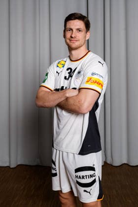 Hannover: Handball - EM 2026 - Deutschland - Pressekonferenz Rune Dahmke (Deutschland) Portrait Gesicht Hannover Deutschland