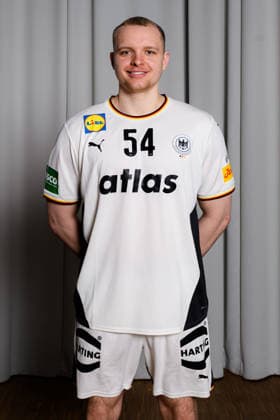 Hannover: Handball - EM 2026 - Deutschland - Pressekonferenz Justus Fischer (Deutschland) Hannover Deutschland