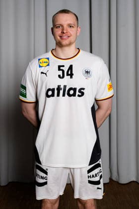 Hannover: Handball - EM 2026 - Deutschland - Pressekonferenz Justus Fischer (Deutschland) Portrait Gesicht Hannover Deutschland
