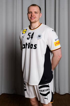 Hannover: Handball - EM 2026 - Deutschland - Pressekonferenz Justus Fischer (Deutschland) Hannover Deutschland