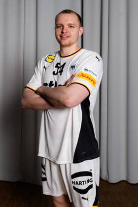 Hannover: Handball - EM 2026 - Deutschland - Pressekonferenz Justus Fischer (Deutschland) Hannover Deutschland