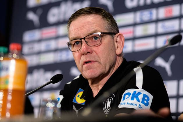 Hannover: Handball - EM 2026 - Deutschland - Pressekonferenz Trainer Alfred Gislason (Deutschland) Hannover Deutschland *** Hannover Handball EM 2026 Germany Press conference Coach Alfred Gislason Germany Hannover Germany
