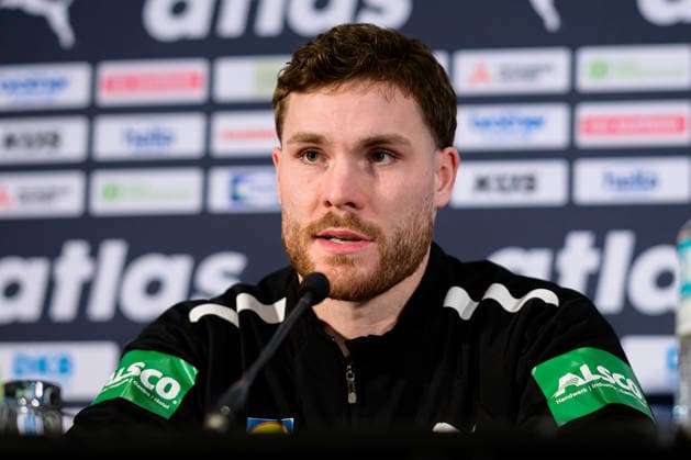 Hannover: Handball - EM 2026 - Deutschland - Pressekonferenz Johannes Golla (Deutschland) Hannover Deutschland
