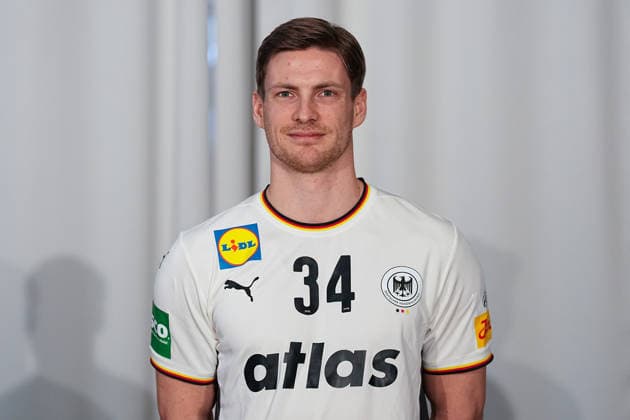12.01.2026, xydrx, Handball, Portraittermin der Deutschen Nationalmannschaft in Hannover vor der EHF Euro 2026: Rune Dahmke Niedersachsen Deutschland