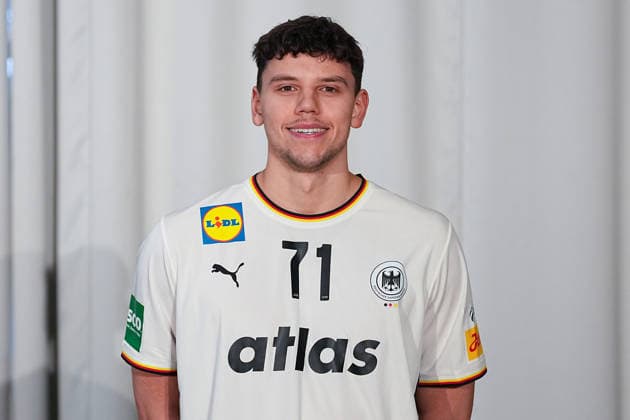 12.01.2026, xydrx, Handball, Portraittermin der Deutschen Nationalmannschaft in Hannover vor der EHF Euro 2026: Marko Grgic Niedersachsen Deutschland
