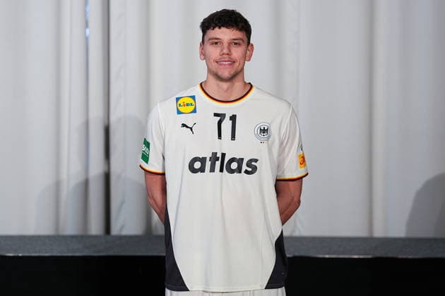 12.01.2026, xydrx, Handball, Portraittermin der Deutschen Nationalmannschaft in Hannover vor der EHF Euro 2026: Marko Grgic Niedersachsen Deutschland