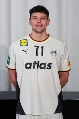 12.01.2026, xydrx, Handball, Portraittermin der Deutschen Nationalmannschaft in Hannover vor der EHF Euro 2026: Marko Grgic Niedersachsen Deutschland