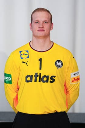 12.01.2026, xydrx, Handball, Portraittermin der Deutschen Nationalmannschaft in Hannover vor der EHF Euro 2026: David Spaeth Niedersachsen Deutschland