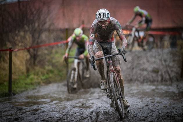 Belgian Michael Vanthourenhout pictured in action during the men s elite race of the Cyclocross Otegem cycling event, Monday 12 January 2026 in Otegem, the day after the Belgian national cyclocross championships. DAVIDxPINTENS  x155387667x