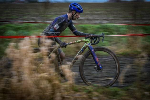 Dutch Lars Van Der Haar pictured in action during the men s elite race of the Cyclocross Otegem cycling event, Monday 12 January 2026 in Otegem, the day after the Belgian national cyclocross championships. DAVIDxPINTENS  x155387796x