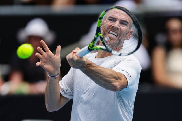 France s Adrian Mannarino during Round 32 Singles Men™s ASB Classic Tennis Tournament at Manuka Doctor Arena, Auckland, New Zealand on Monday 12 January 2026. Photo: Joshua Devenie z Copyright: xx