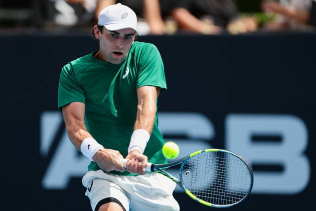 USA™s Eliot Spizziriri during Round 32 Singles Men™s ASB Classic Tennis Tournament at Manuka Doctor Arena, Auckland, New Zealand on Monday 12 January 2026. Photo: Joshua Devenie z Copyright: xx
