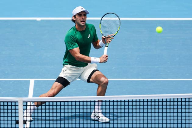 USA™s Eliot Spizziriri during Round 32 Singles Men™s ASB Classic Tennis Tournament at Manuka Doctor Arena, Auckland, New Zealand on Monday 12 January 2026. Photo: Joshua Devenie z Copyright: xx