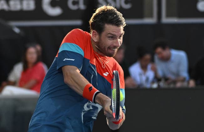 Great Britain™s Cameron Norrie during his first round singles match at the ASB Classic Men™s ATP, Tennis Herren 250 tennis tournament at Manuka Doctor Arena, Auckland,New Zealand. Monday 12 January 2026. Photo: Andrew Cornaga z Auckland New Zealand Copyright: xAndrewxCornaga x