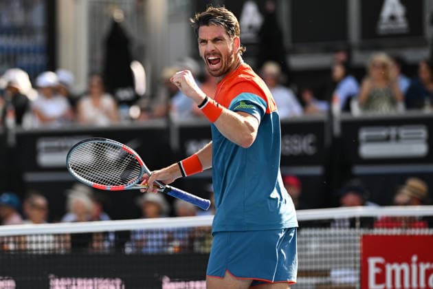 Great Britain™s Cameron Norrie during his first round singles match at the ASB Classic Men™s ATP, Tennis Herren 250 tennis tournament at Manuka Doctor Arena, Auckland,New Zealand. Monday 12 January 2026. Photo: Andrew Cornaga z Auckland New Zealand Copyright: xAndrewxCornaga x