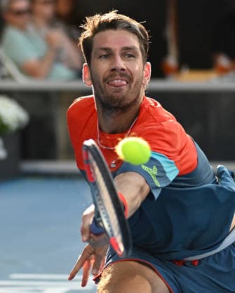Great Britain™s Cameron Norrie during his first round singles match at the ASB Classic Men™s ATP, Tennis Herren 250 tennis tournament at Manuka Doctor Arena, Auckland,New Zealand. Monday 12 January 2026. Photo: Andrew Cornaga z Auckland New Zealand Copyright: xAndrewxCornaga x