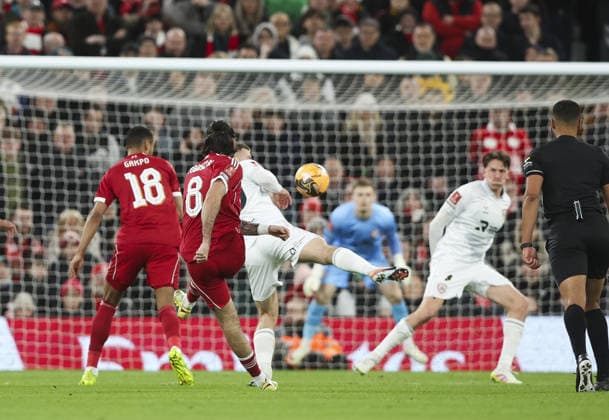 Liverpool v Barnsley, FA Cup, 3rd Round 12.01.26 Liverpool v Barnsley, FA Cup, 3rd Round Bradley Ormesher The Times Dominik Szoboszlai of Liverpool scores and celebrates scoring his teams opening goal of the match 1-0  Copyright: xBradleyxOrmesherx NINTCHDBPICT001051141437