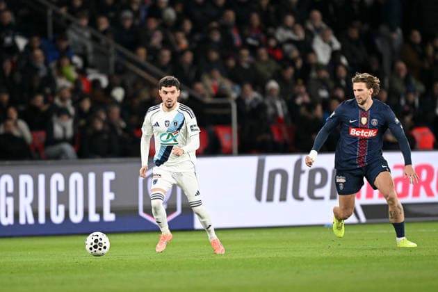 Paris Saint-Germain v Paris FC - French Cup 2025 2026 08 Lohann DOUCET (pfc) - 06 Illya ZABARNYI (psg) during the French Cup match between Paris and Paris on January 12, 2026 at Parc des Princes in Paris, France. Paris France  Copyright: xFEPx 776440462