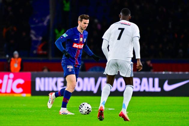FOOTBALL : PSG vs PFC - Coupe de France - 12 01 2026 Fabian Ruiz ( PSG ) during the French Cup match between Paris Saint Germain and Paris Football Club at Parc Des Princes on January 12 , 2026 in Paris, France. ( Photo by Federico Pestelini PsnewZ ) - ParisFrance  Copyright: xFedericoxPestelinix