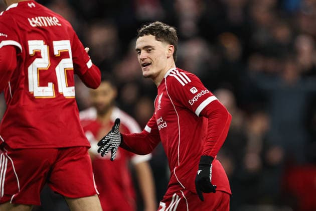 Emirates FA Cup Third Round Liverpool v Barnsley Florian Wirtz of Liverpool celebrates his goal to make it 3-1 during the Emirates FA Cup Third Round match Liverpool vs Barnsley at Anfield, Liverpool, United Kingdom, 12th January 2026 (Photo by Alfie Cosgrove News Images) Liverpool Anfield Merseyside United Kingdom Copyright: xAlfiexCosgrove NewsxImagesx