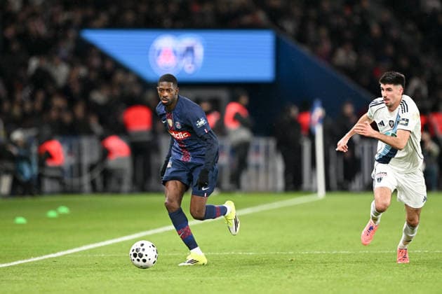 Paris Saint-Germain v Paris FC - French Cup 2025 2026 28 Thibault DE SMET (pfc) - 10 Ousmane DEMBELE (psg) during the French Cup match between Paris and Paris on January 12, 2026 at Parc des Princes in Paris, France. Paris France  Copyright: xFEPx 776440462