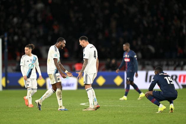 Paris Saint-Germain v Paris FC - French Cup 2025 2026 06 OTAVIO ATAIDE (pfc) - 15 Timothee KOLODZIEJCZAK (pfc) during the French Cup match between Paris and Paris on January 12, 2026 at Parc des Princes in Paris, France. Paris France  Copyright: xFEPx 776440462