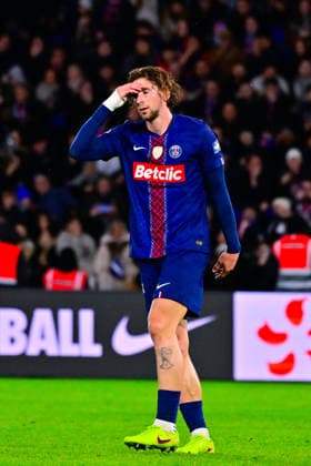 FOOTBALL : PSG vs PFC - Coupe de France - 12 01 2026 Illia Zabarnyi ( PSG ) looks dejected during the French Cup match between Paris Saint Germain and Paris Football Club at Parc Des Princes on January 12 , 2026 in Paris, France. ( Photo by Federico Pestelini PsnewZ ) - ParisFrance  Copyright: xFedericoxPestelinix