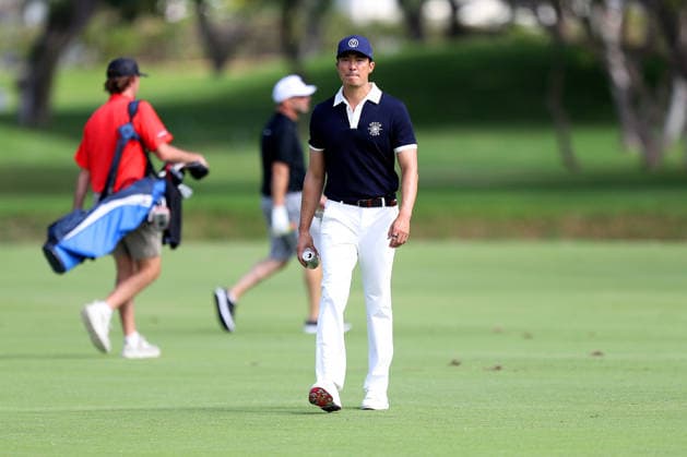 January 12, 2026 - Daniel Henney walks down the 8th fairway during a Pro-Am prior to the 2026 Sony Open in Hawaii at Waialae Country Club in Honolulu, HI - CSM Honolulu USA - ZUMAc04_ 20260112_zma_c04_034 Copyright: xAndrewxLeex