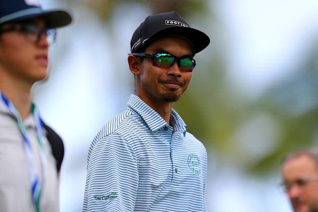 January 12, 2026 - Anson Cabello walks down the 7th fairway during a Practice Round prior to the 2026 Sony Open in Hawaii at Waialae Country Club in Honolulu, HI - CSM Honolulu USA - ZUMAc04_ 20260112_zma_c04_035 Copyright: xAndrewxLeex