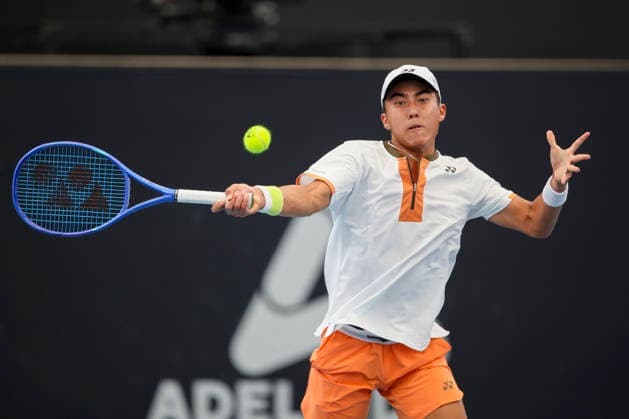 TENNIS ADELAIDE INTERNATIONAL, Rinky Hijikata of Australia in his match against Tristan Schoolkate of Australia during the Adelaide International at Memorial Drive Tennis Club in in Adelaide, Tuesday, January 13, 2026. ( NO ARCHIVING, EDITORIAL USE ONLY ADELAIDE SOUTH AUSTRALIA AUSTRALIA  Copyright: xMATTxTURNERx 20260113157782152180