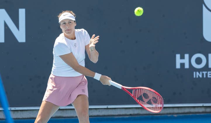 TENNIS HOBART INTERNATIONAL, Tatjana Maria (GER) during the 2026 Hobart international match, Länderspiel, Nationalmannschaft against Venus Williams (USA) at Domain Tennis Centre in Hobart, Tasmania, Tuesday, January 13, 2026. ( NO ARCHIVING, EDITORIAL USE ONLY Hobart Tasmania Australia  Copyright: xChrisxKiddx 20260113190388613987