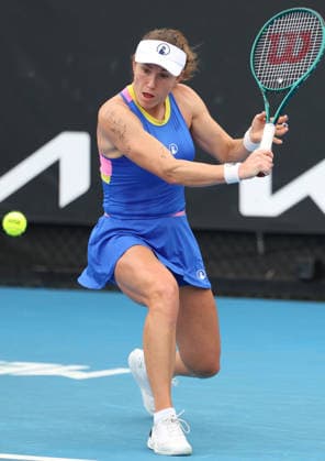 January 13, 2026, Melbourne, Victoria, Australia: KATARZYNA KAWA of Poland during first round of qualification of Australian Open, Melbourne, Australia. Melbourne Australia - ZUMAc278 20260113_zsp_c278_021 Copyright: xMarcinxCholewinskix