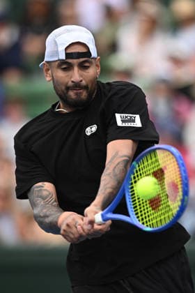 TENNIS KOOYONG CLASSIC, Nick Kyrgios of Australia in action against Zhang Zhizhen of China during the Kooyong Classic at the Kooyong Lawn Tennis Club in Melbourne, Tuesday, January 13, 2026. ( NO ARCHIVING, EDITORIAL USE ONLY MELBOURNE VICTORIA AUSTRALIA  Copyright: xJOELxCARRETTx 20260113156822943623