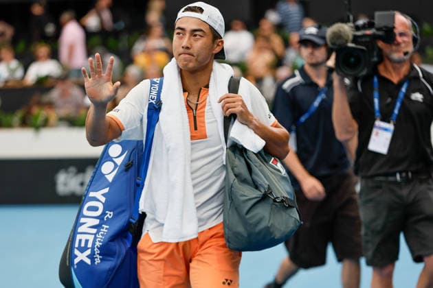 January 13, 2026, Adelaide, South Australia, Australia: RINKY HIJIKATA of Australia leaves centre court after his first round win 6-4, 6-4 over Tristan SCHOOLKATE during the 2026 Adelaide International Tennis Tournament Adelaide Australia - ZUMAw216 20260113_zsp_w216_032 Copyright: xMarkxWilloughbyx