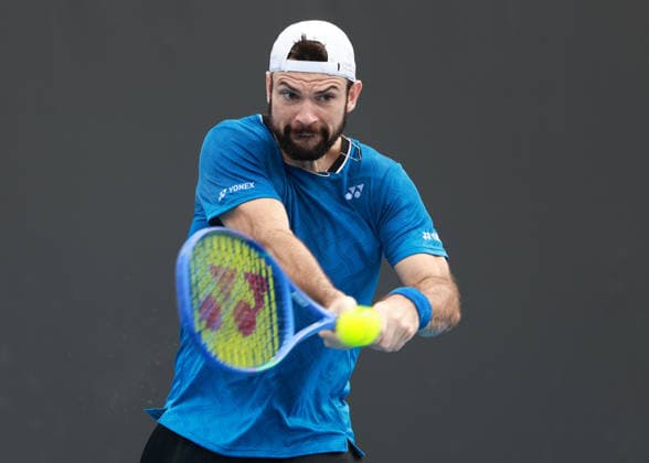 Jurij Rodionov (AUT), Australian Open 2026 Qualifikation, Melbourne Park, Melbourne, Victoria, Australia. Copyright: xJuergenxHasenkopfx