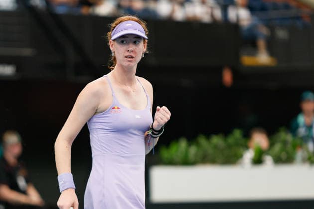 January 13, 2026, Adelaide, South Australia, Australia: MAYA JOINT of Australia gets fired up after winning an early point in her first round win against Sofia KENIN of USA 7-6 (7-3), 6-4, during the 2026 Adelaide International Tennis Tournament Adelaide Australia - ZUMAw216 20260113_zsp_w216_059 Copyright: xMarkxWilloughbyx