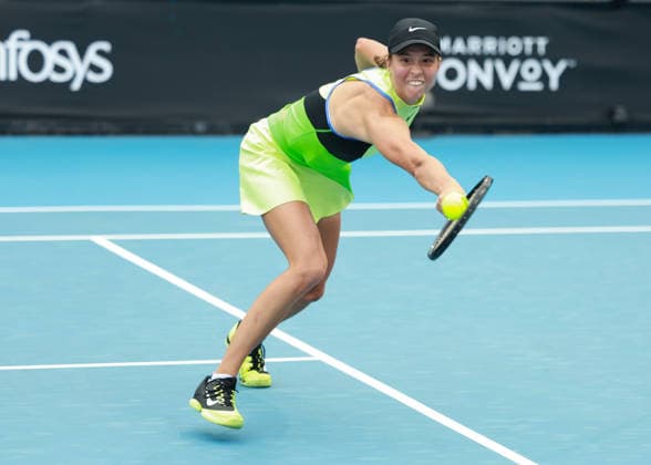 Lilli Tagger (AUT), Australian Open 2026 Qualifikation, Melbourne Park, Melbourne, Victoria, Australia.Lilli Tagger (AUT), Australian Open 2026 Qualifikation, Melbourne Park, Melbourne, Victoria, Australia. Copyright: xJuergenxHasenkopfx