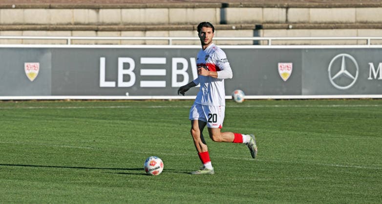 05.01.26 VfB Stuttgart - FC Luzern Deutschland, Stuttgart, 05.01.2026, Fussball, Bundesliga, Saison 2025 2026, Testspiel, VfB Stuttgart - FC Luzern: Leonidas Stergiou (VfB Stuttgart).