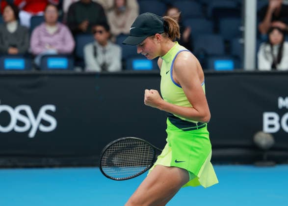 Lilli Tagger (AUT) macht die Faust und jubelt,Jubel, Freude,Emotion, Australian Open 2026 Qualifikation, Melbourne Park, Melbourne, Victoria, Australia. Copyright: xJuergenxHasenkopfx