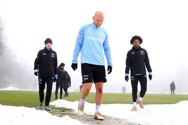 DEU, DFL, 2. FBL Hertha BSC, Training, 13.01.2026, Sportforum, Berlin, DEU, DFL, 2. FBL Hertha BSC, Training, im Bild Toni Leistner (Hertha BSC Berlin 37) DFL - regulations prohibit any use of Photographs as image sequences and or quasi-video