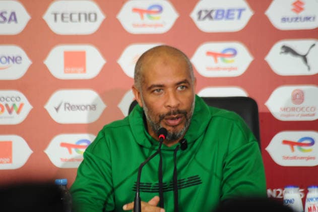 RABAT, MOROCCO - JANUARY 13: Coach Eric Chelle, Nigeria during the Africa Cup of Nations (AFCON) Pre-Match day press conference, PK, Pressekonferenz at Main Media Centre on January 13,th, 2026 in Rabat, Morocco. Photo by Segun Ogunfeyitimi Copyright: xshengolpixsx
